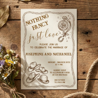 Rien de Fantastique Juste de l'Amour Invitation de