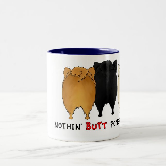 Rien n'aboutent la tasse de Pomeranians (Centre)