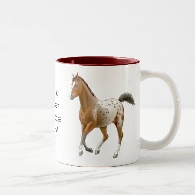 Rien ne bat une tasse de cheval d'Appaloosa (Droit)