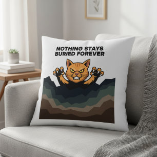"RIEN NE RESTE ENTERRÉ POUR TOUJOURS" Coussin Oran