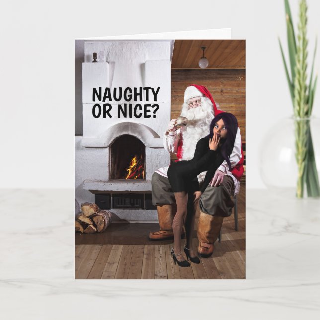 RIEN OU BIEN ? PÈRE NOËL CARTES DE NOËL POUR ELLE (Devant)