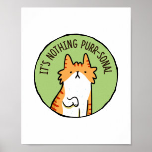 Rien Poster d'un chat à caractère personnel