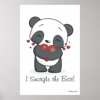 Riese 'I Snorgle the Best'! Panda Poster
