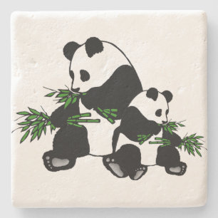 Riese Panda Steinuntersetzer