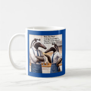 Riesen-Ameisenbär Häuslicher Streit von Rick Londo Kaffeetasse