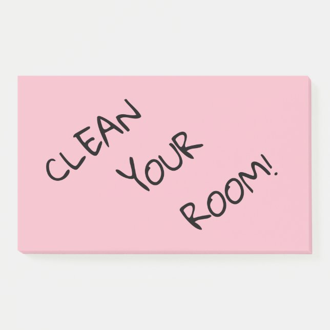 Riesen-Erinnerung "Reinigen Sie Ihr Zimmer!" Post-it Klebezettel (Vorderseite)