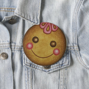Riesen-Gingerbread-Cookie-Button Button