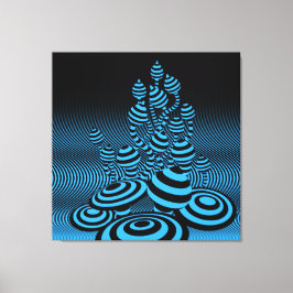 Riesen Leinwand Himmel blau Magische Pilze 1m2.
