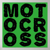 Riesen-Motocross-Logo-Dirt-Bike-Plakat-Schild