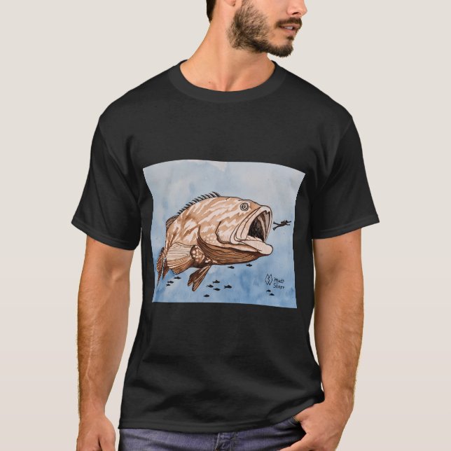 Riesen-Zackenbarsch-Schluck T-Shirt (Vorderseite)