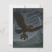 Riesenadler mit Elefantenfantasie Kunst