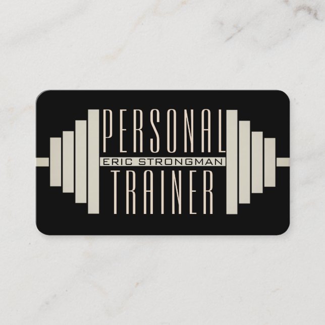 Riesenbarbarisch schwarz visitenkarte (Vorderseite)