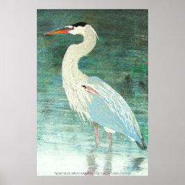 Riesenblauer Held Poster