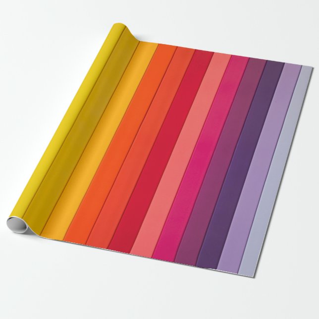 Riesenbogenstreifen Geschenkpapier (Ungerollt)