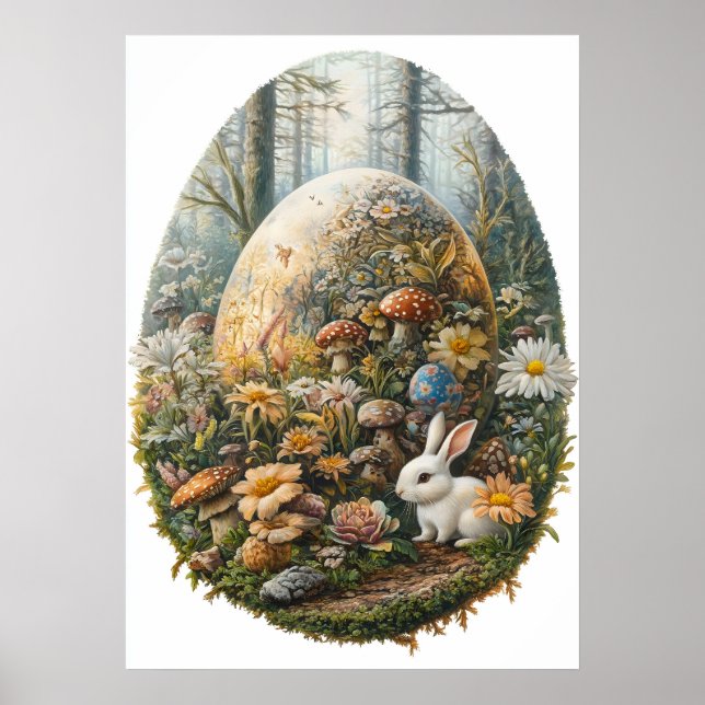 Rieseneier Fantasy Mauer Art Poster (Vorne)