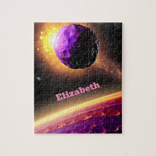 Riesenfantasie der Lila und rosa Kosmos Universe F (Vertikal)