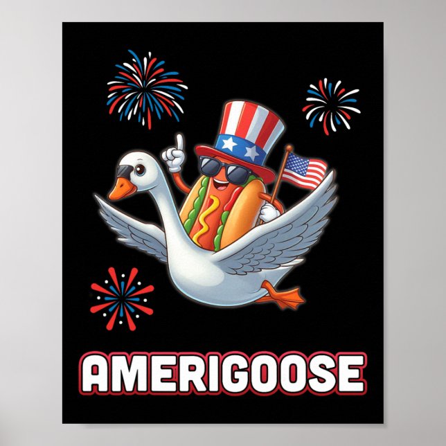 Riesenfeuerwerk Amerigoose Unabhängigkeit 4. Poster (Vorne)