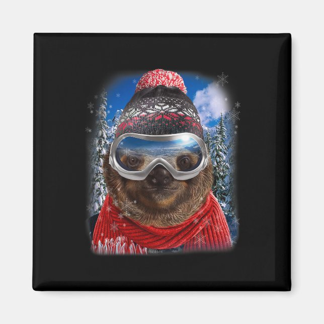 Riesenflossen im Winter Ski Magnet (Vorne)
