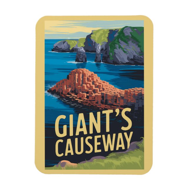 Riesengebirge Reisen Irland Kunst Vintag Magnet (Vertikal)