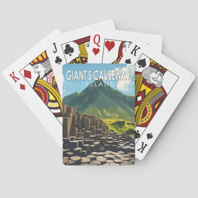 Riesengebirgsreise Vintag Spielkarten (Rückseite)