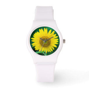 Riesengelbe Sonnenblume im Sommer Armbanduhr