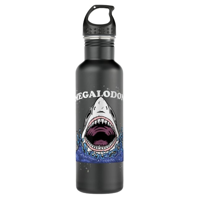Riesenhai Megalodon Monster Retro Shark for Kid Edelstahlflasche (Vorderseite)