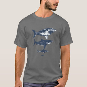 Riesenhaie und ein Taucher - Taucher T-Shirt