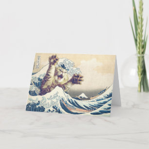 Riesenkatzenwelle - Die große Welle vor Kanagawa Karte