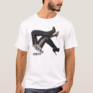 Riesenkopfstiefel werden klettert T-Shirt