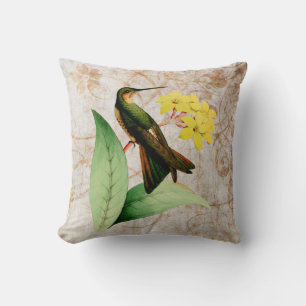 Riesenkraut Hummingbird Vintag Grunge Kissen