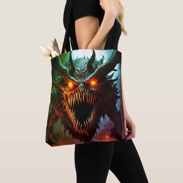 Riesenmonster Halloween-Totentasche Tasche (Von Nahem)