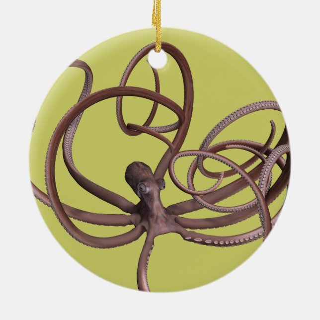 Riesenoctopus Keramik Ornament (Hinten)