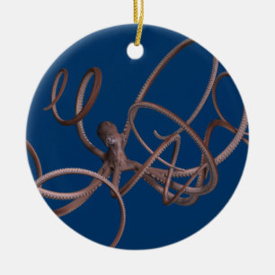 Riesenoctopus Keramik Ornament