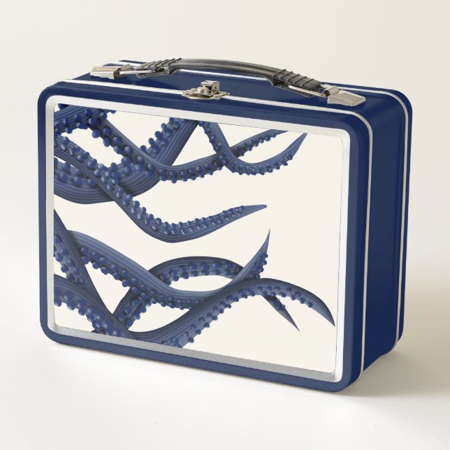 Riesenoctopus Tentacles Metall Brotdose (Vorderseite)