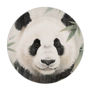 Riesenpanda-Bambus-Porträt Schneidebrett