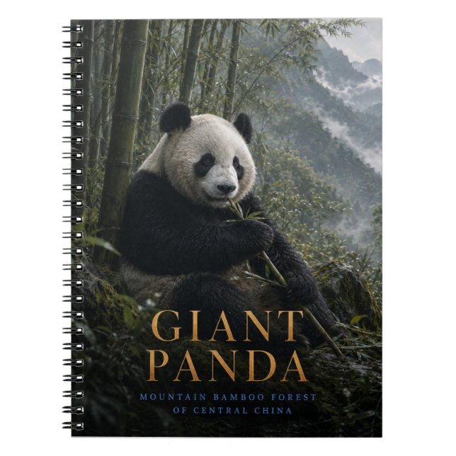 Riesenpanda-Bambuswald TIERE Notizblock (Vorderseite)