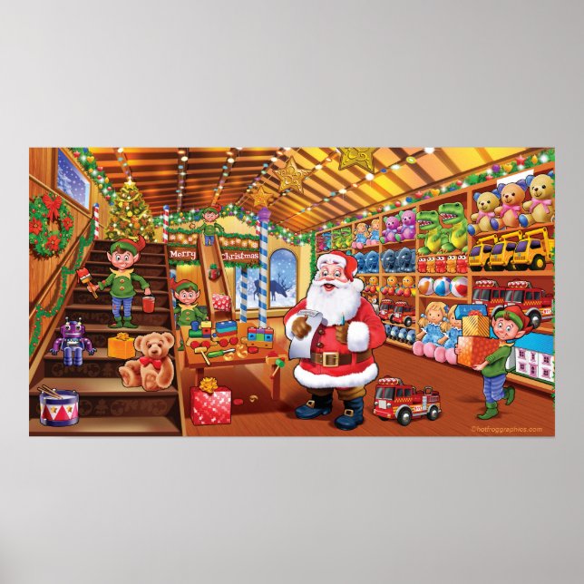 Riesenposter, Weihnachtswerkstatt Weihnachtsfeierl Poster (Vorne)