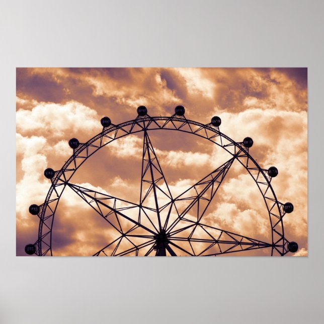 Riesenrad am Himmel Poster (Vorne)
