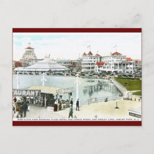 Riesenrad, Asbury Park, NJ Vintage Postkarte