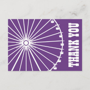 Riesenrad danken Ihnen zu kardieren (dunkles Dankeskarte