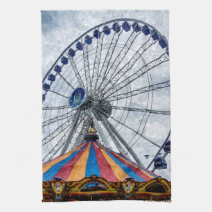 Riesenrad Geschirrtuch