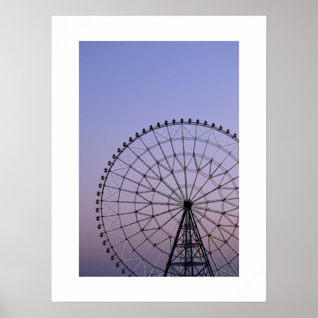 Riesenrad in der Abenddämmerung: Tokio Poster (Vorne)
