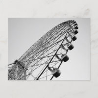 Riesenrad in Schwarz und Weiß