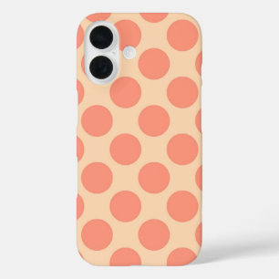 Riesenrücken-Punkte - Sherbet-Orange iPhone 16 Hülle