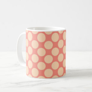 Riesenrücken-Punkte - Sherbet-Orange Kaffeetasse