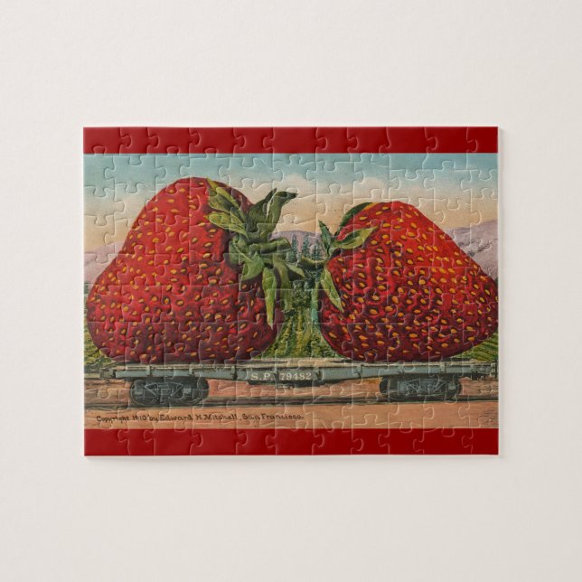 Riesens Erdbeeren Antiquität Früchte Spaß (Horizontal)