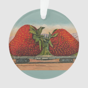 Riesens Erdbeeren Antiquität Früchte Spaß Ornament
