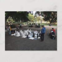 Riesenschachspiel im Hyde Park, Sydney Postcard