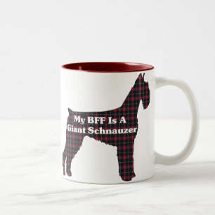 Riesenschnauzer-BESTE FREUNDIN Zweifarbige Tasse