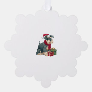 Riesenschnauzer Dog Weihnachtsartikel Weihnachtsma Ornament Karte